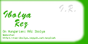 ibolya rez business card
